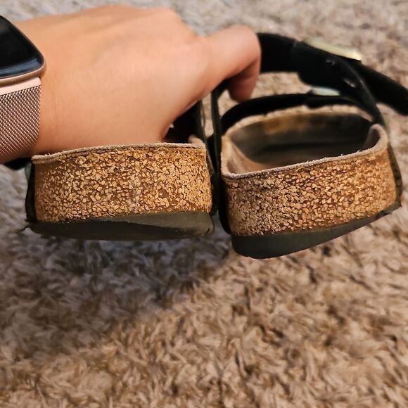 Birkenstock Arizona Metallic Green Sandals Size 39 – Well Worn, Classic Comfort - Picture 5 of 8